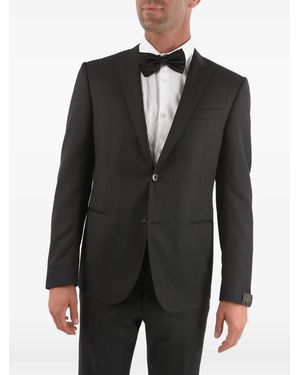 Corneliani Peak-Lapel Three-Piece Suit - Black