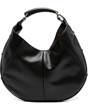 Saint Laurent Grote Mombasa Schoudertas - Zwart