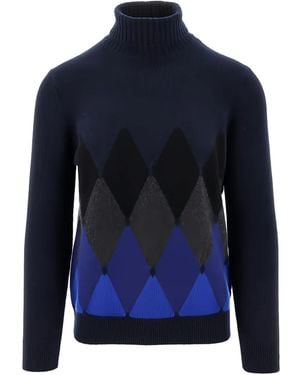 Ballantyne Turtleneck Sweater - Blue