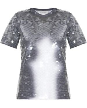 Sportmax Sequin-Embellished T-Shirt - Gray