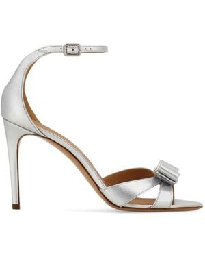 Ferragamo Vara Bow Sandals - White