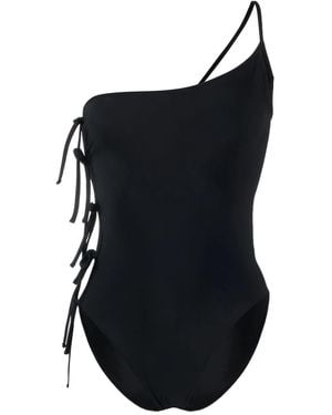 Rick Owens Knot-Detailing One-Shoulder Swimsuit - Black