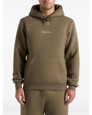 Manière De Voir Gustave Kangaroo-Pocket Hoodie - Green