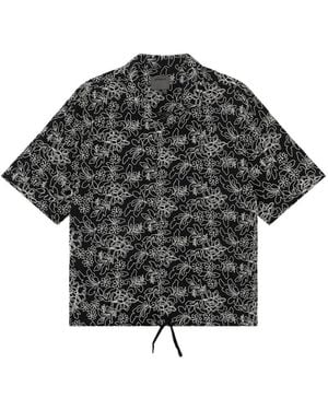 Musium Div. Floral Shirt - Black