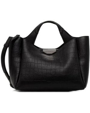 DKNY Borsa Tote Con Effetto Coccodrillo - Nero