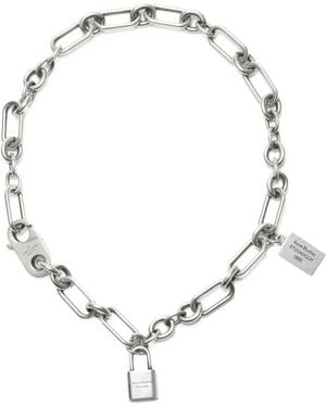 Acne Studios Padlock Chain Necklace - Natural