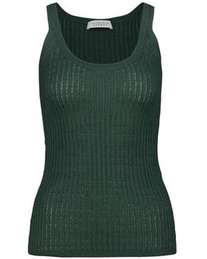 Gabriela Hearst Nevin Pointelle Tank Top - Green