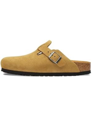 Birkenstock Boston Suede Sandals - Yellow