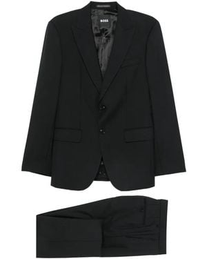 BOSS Traje De Dos Piezas Con Solapas De Muesca - Negro