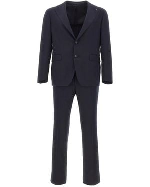 Tagliatore Single-Breasted Slim-Fit Suit - Blue