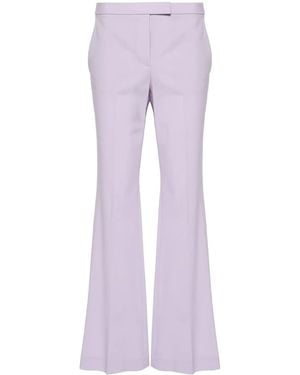 Theory Demitria Low-Rise Flared Trousers - Purple