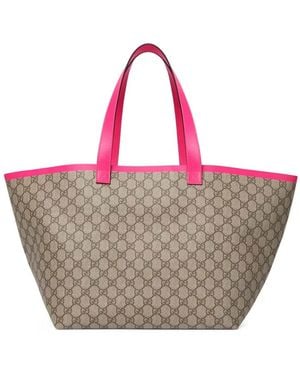 Gucci Gg Supreme Tote Bag - Pink