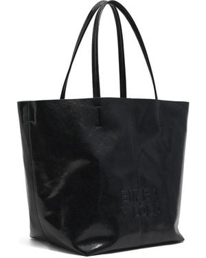 Bimba Y Lola Logo Leather Tote Bag - Black
