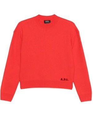 A.P.C. Crew-Neck Seater - Red