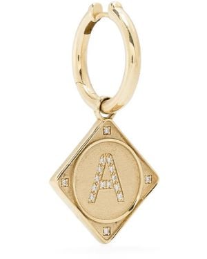 Lauren Rubinski 14K Bruno Diamond Single Earring - Metallic
