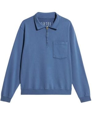 Fortela Yalep Zip Pocket Sweatshirt - Blue