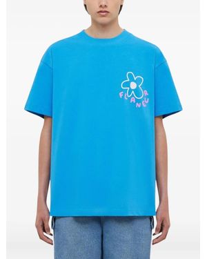 flâneur T-Shirt Blossom À Imprimé - Bleu