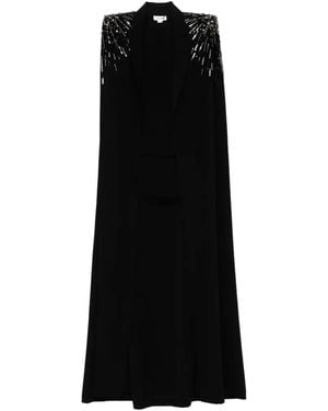 Zuhair Murad Crystal-Embellished Cape - Black