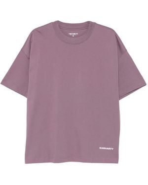 Carhartt Link Script Short-Sleeve T-Shirt - Purple