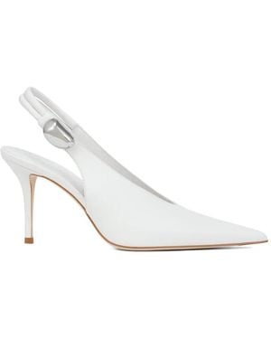 POTAMY Slingback Pumps - White
