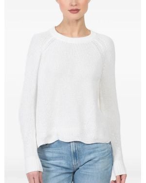 Autumn Cashmere Pullover mit rundem Ausschnitt - Weiß