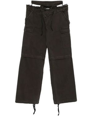 OTTOLINGER Wide-Leg Cargo Trousers - Black