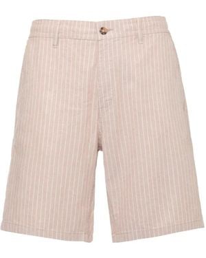MC2 Saint Barth Short À Fines Rayures - White