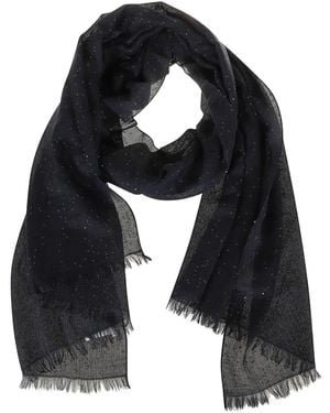 Brunello Cucinelli Pashmina De Cachemira Con Lentejuelas - Negro