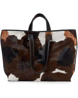 Kassl Cow-Hair Tote Bag - Black