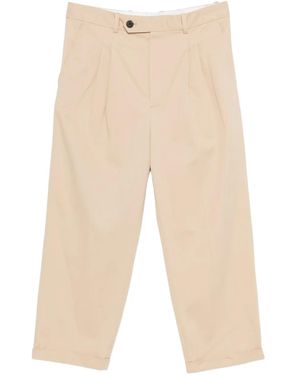 Drole de Monsieur Pleated Trousers - Natural