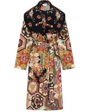 CAMILLA Stitched In Time Belted Coat - ブラック