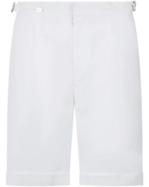 Moorer Pleated Shorts - White