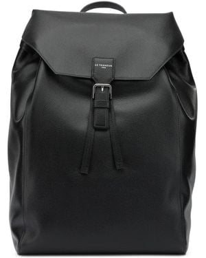 Le Tanneur Emile Buckle-Detail Full-Grain Backpack - Black