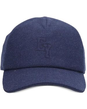 Eleventy Logo-Embroidered Touch-Strap Baseball Cap - Blue