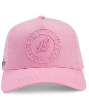 Sweet Pants 3D Logo-Patch Mesh-Panel Cap - Pink