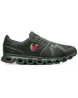 On Shoes Cloud 6 Cloudmster 3 Embroidered Trainers - Green