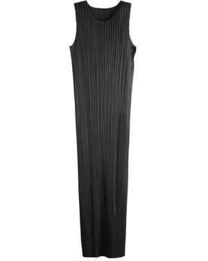 Pleats Please Issey Miyake Black Tie Dresses for Women | Lyst