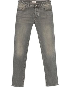 Jacob Cohen Distressed Cotton Jeans - Grey
