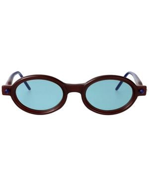 Kuboraum Maske P6 Round-Frame Sunglasses - Blue
