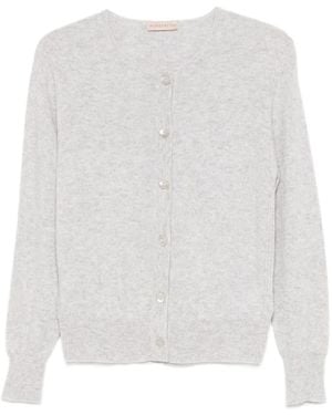 Purotatto Geknöpfter Cardigan - Weiß