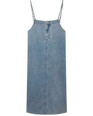 B+ AB Robe Longue En Jean - Bleu