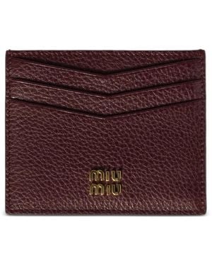 財布・小物その他 Miu Miu Tonal Matelasse Leather Cardholder Miu Miu Leather Matelassé Card Holder - Bags - BeyondStyle
