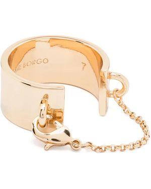 Eddie Borgo Safety Chain Ring - White