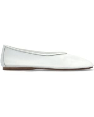 forte_forte Sheer Ballerina Shoes - White