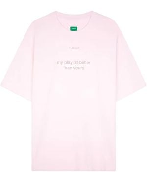 flâneur Playlist T-Shirt - Pink