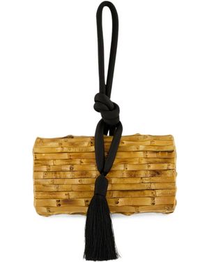 Glorinha Paranagua Pochette Tang Bamboo - Metallic