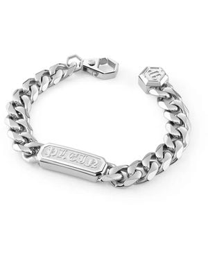 Philipp Plein Bracciale Con Applicazione Gothic - Metallizzato