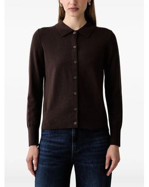 GANT Cárdigan Con Cuello De Polo - Negro