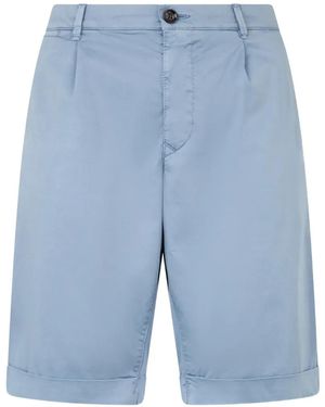 Moorer Cuffed Bermuda Short - Blue