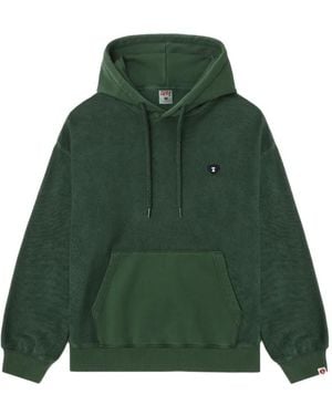 A Bathing Ape Herat-Patch Hoodie - Green